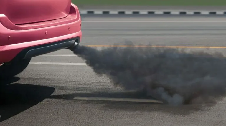 Humo negro coche