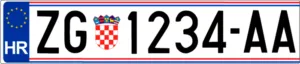 Matrícula Croacia