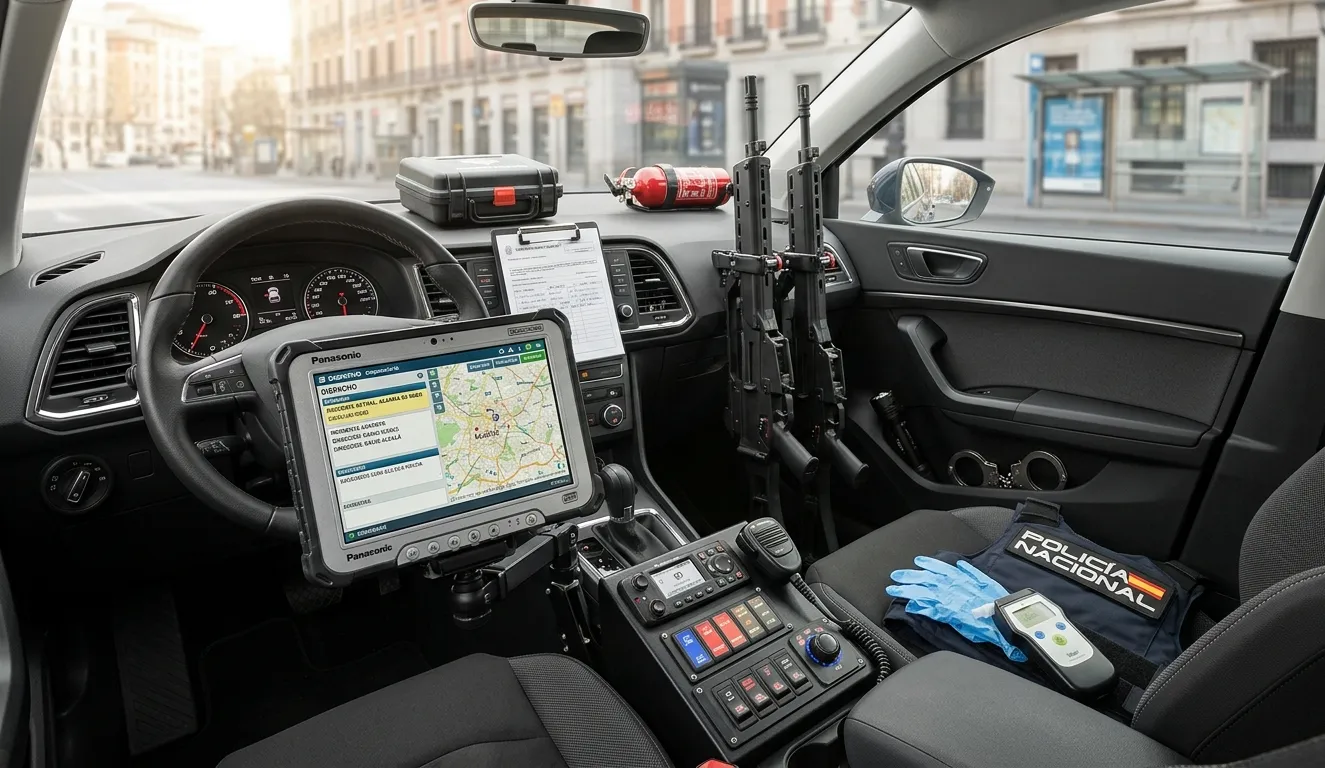 Equipamiento interior policial